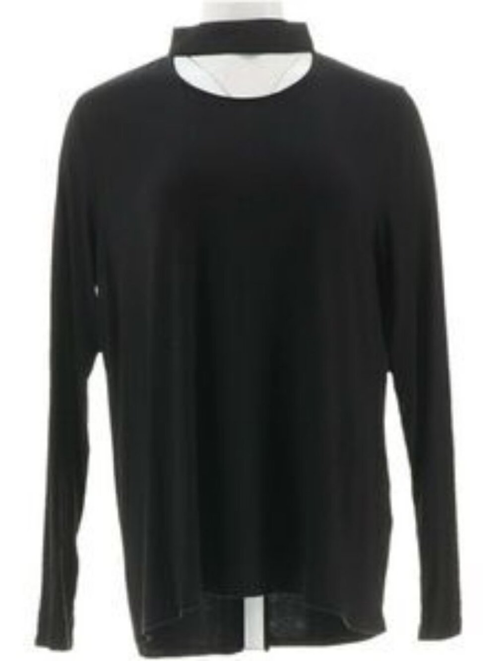 Lisa Rinna Collection Banded Neck Long Sleeve Top - Picture 2 of 5